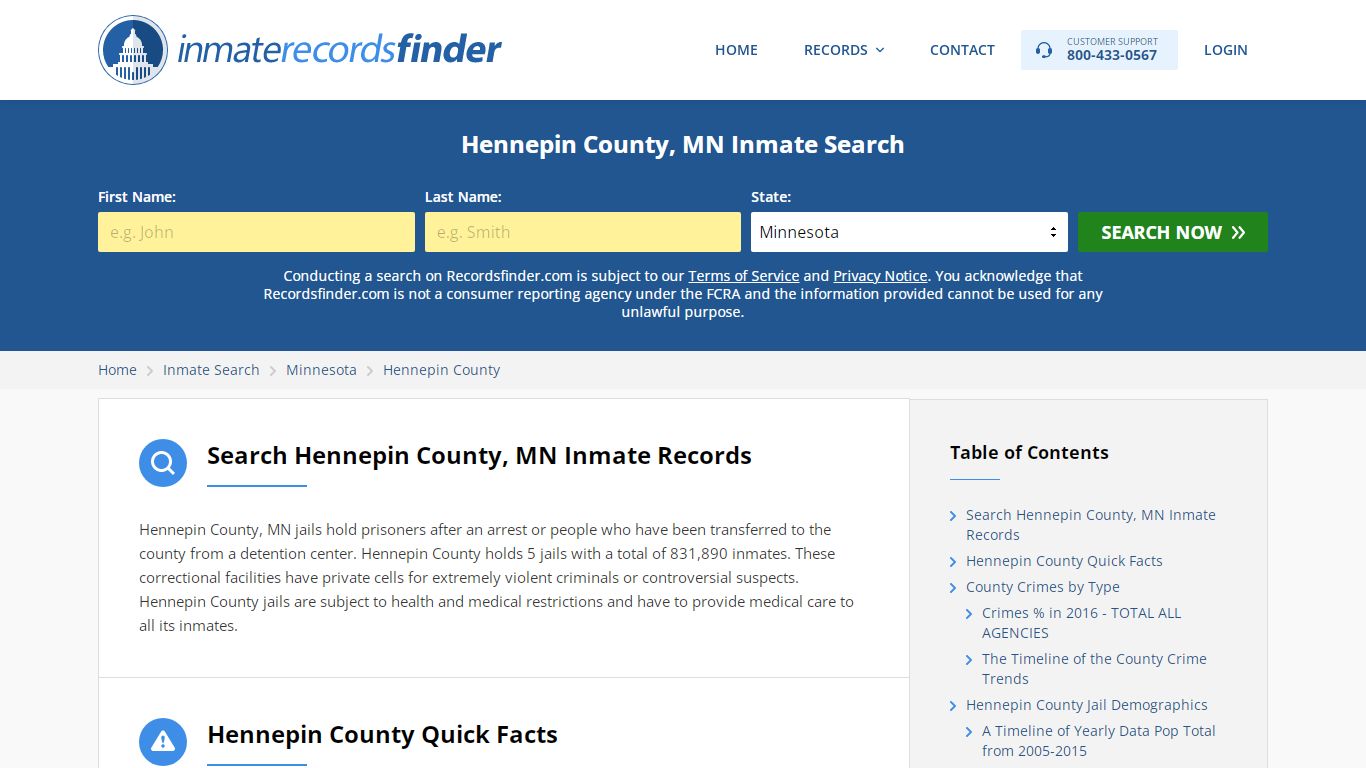 Hennepin County, MN Inmate Lookup & Jail Records Online
